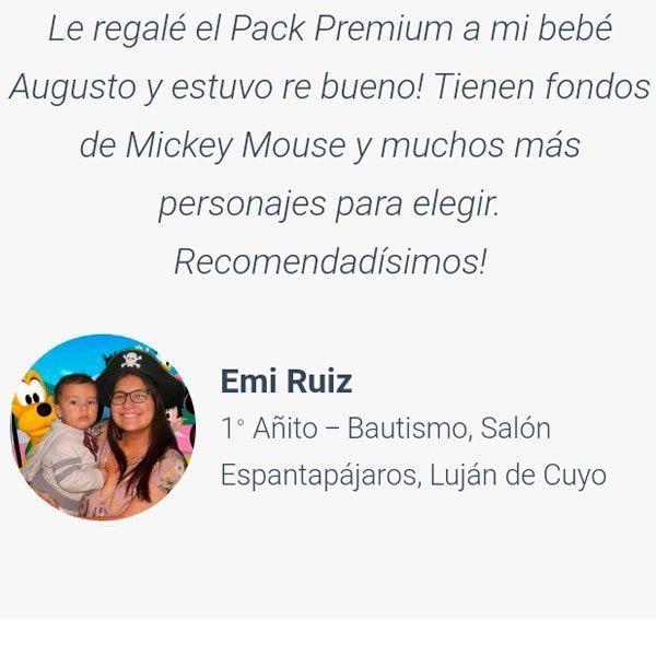 Emi Ruiz Infantil Cumple Cabina Premium Mendoza